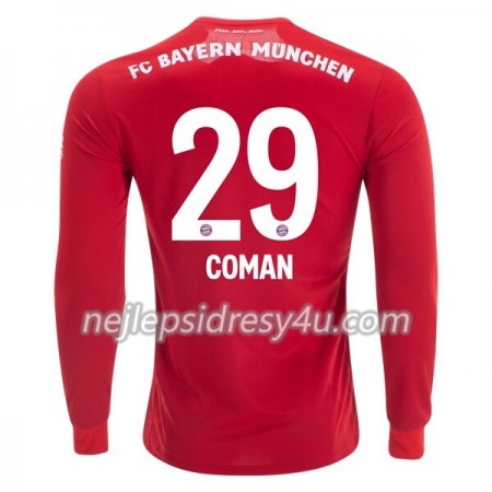 Fotbalový Dres FC Bayern Mnichov Kingsley Coman 29 Domácí 2019/20 Dlouhý Rukáv